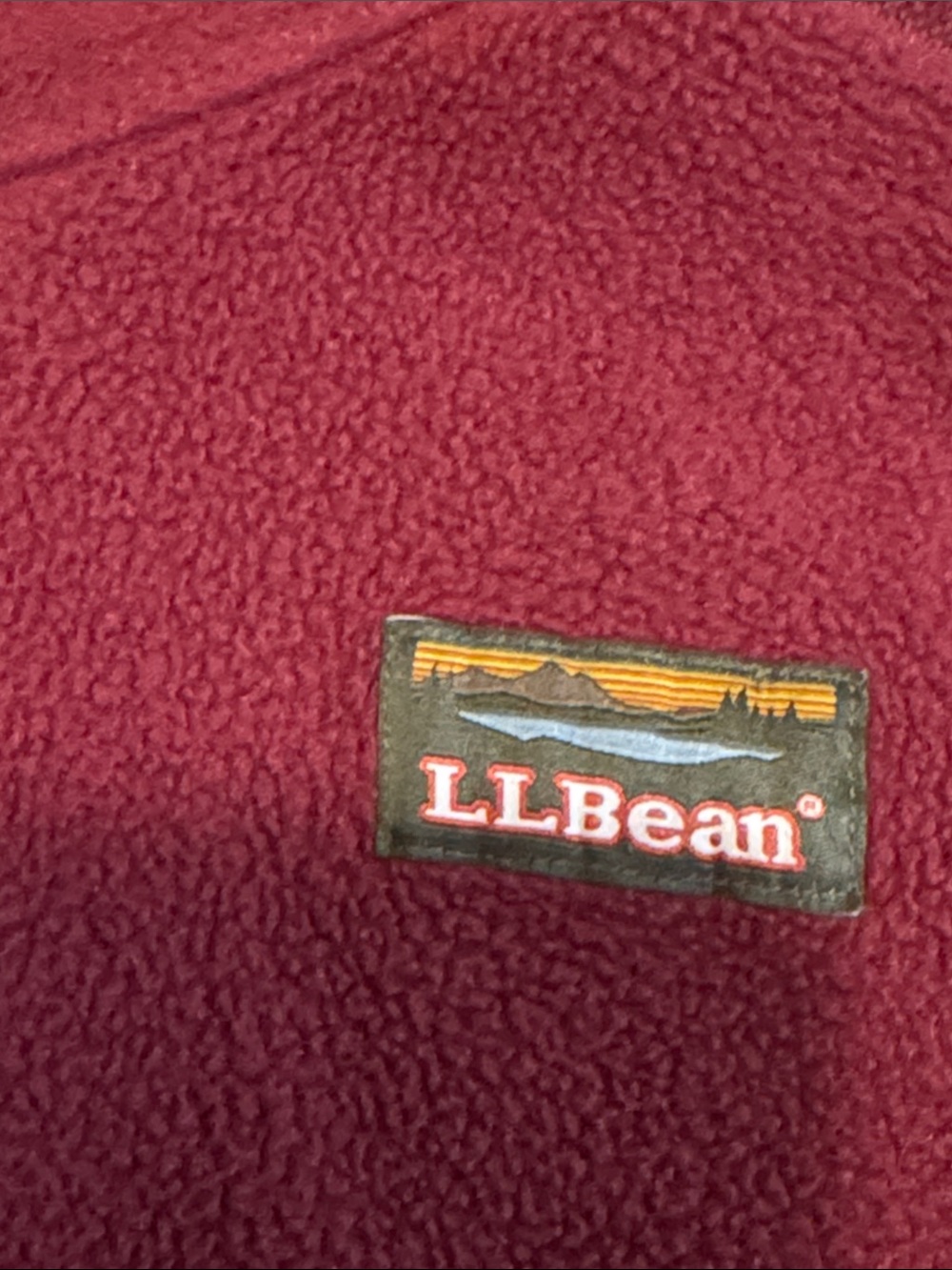 L.L. Bean womens Raspberry ZipFleece Jacket - Picture 8 of 9